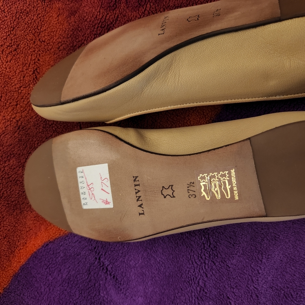Lanvin flats with toe out.